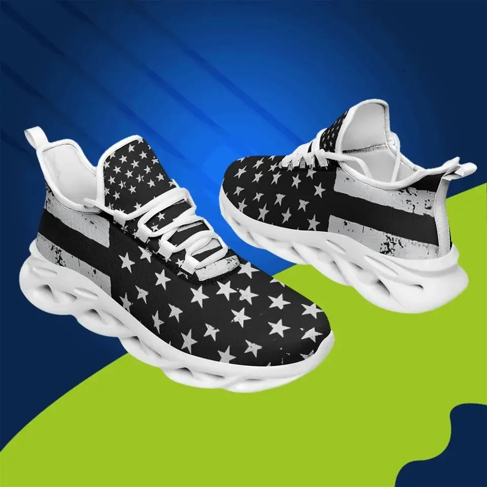 Personalized company gifts, personalized company gifts MaxSoul-B03011 Custom Max Soul American Flag, USA Flag Sneakers Max Soul, Shoes, Printed Shoes