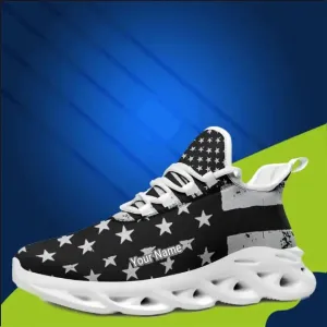 Personalized company gifts, personalized company gifts MaxSoul-B03011 Custom Max Soul American Flag, USA Flag Sneakers Max Soul, Shoes, Printed Shoes