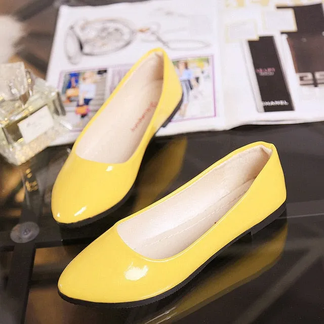 Plardin Woman The New Joker Ballet Flat Shoes Spring Single Cone Doug Shoes Big Yards For women's Shoes Light shoes