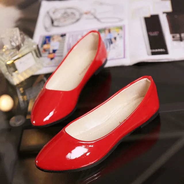 Plardin Woman The New Joker Ballet Flat Shoes Spring Single Cone Doug Shoes Big Yards For women's Shoes Light shoes
