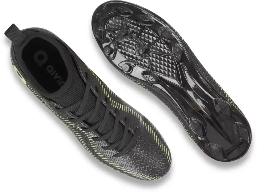 Pro Rattle Snake Football Stud Football Shoes For Men (Black)