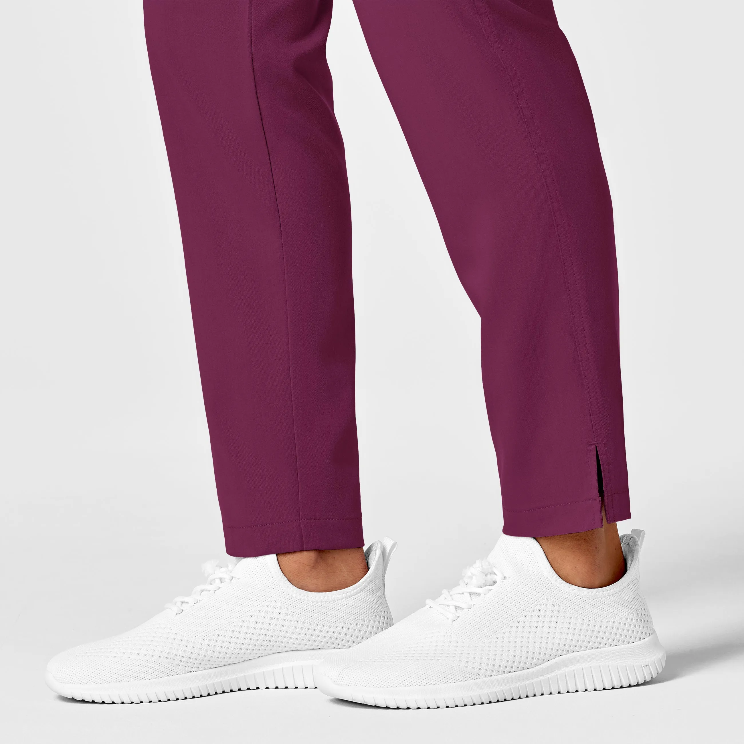 PRO Women's Slim Leg Cargo Scrub Pant - Wine