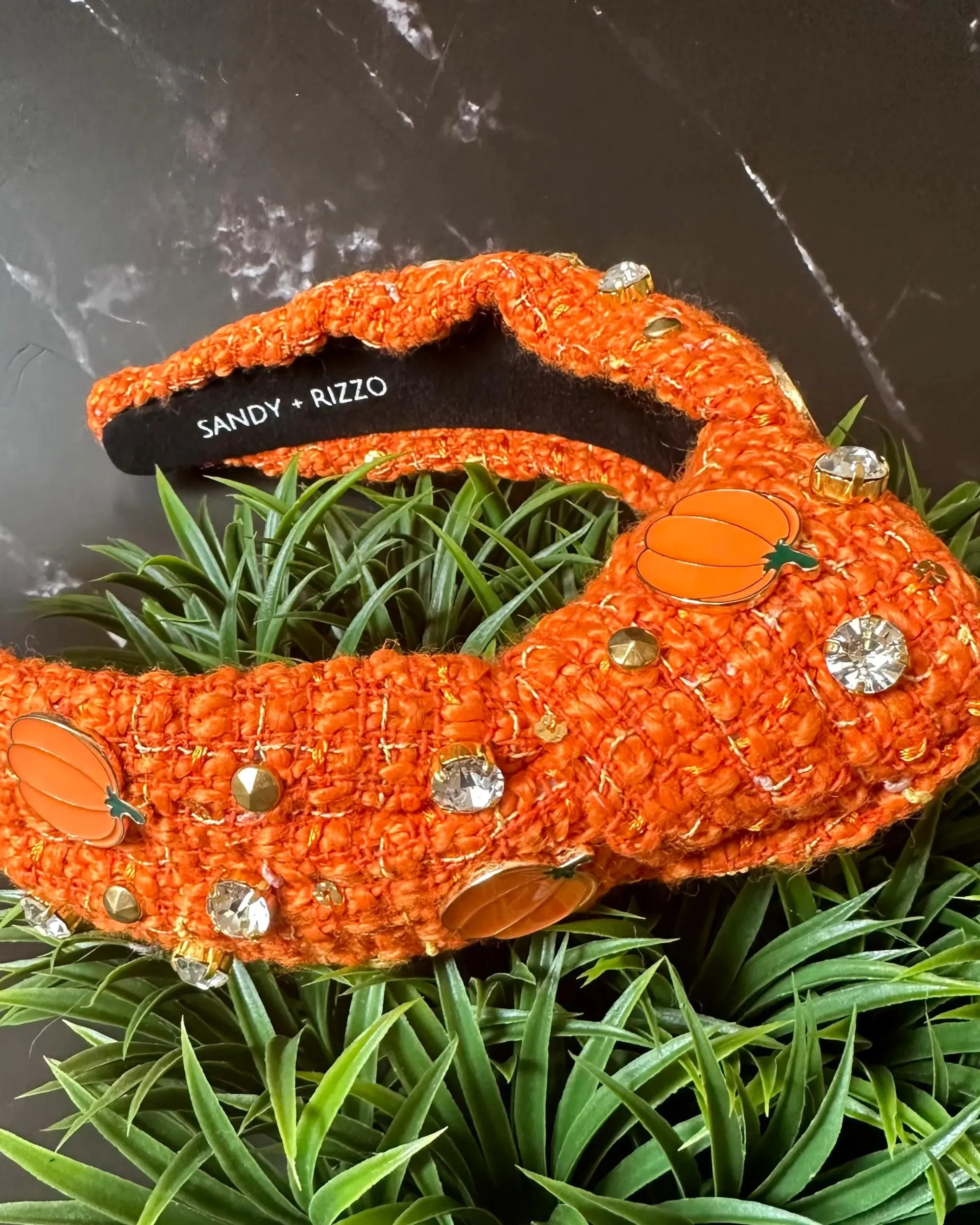 Pumpkin Tweed Headband