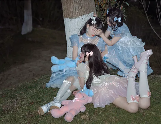 Pure Tea For Dream~Sweet Lolita Platform Pearl Bow Shoes