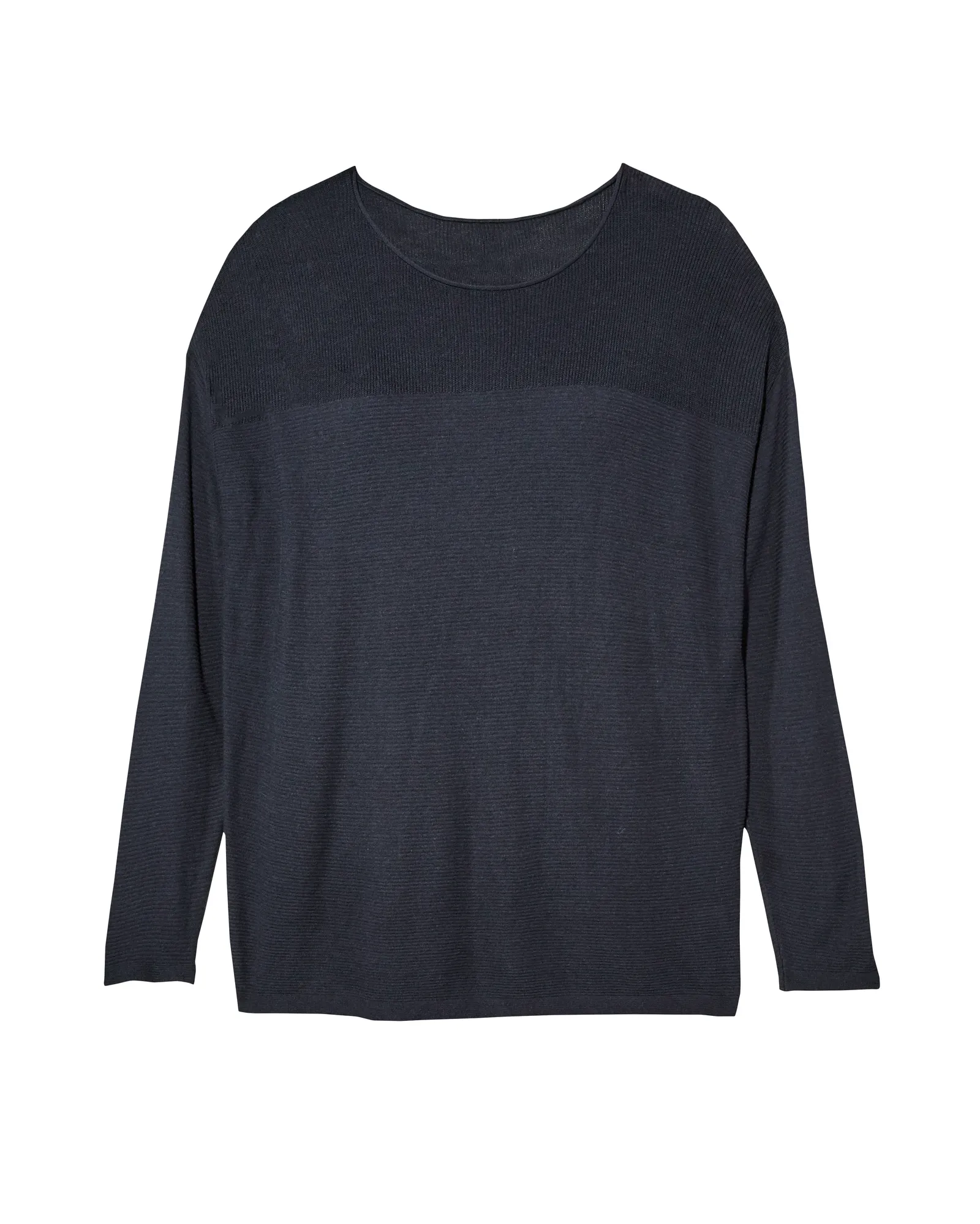 Rosabel Long Sleeve Textured Pullover Sweater | Navy