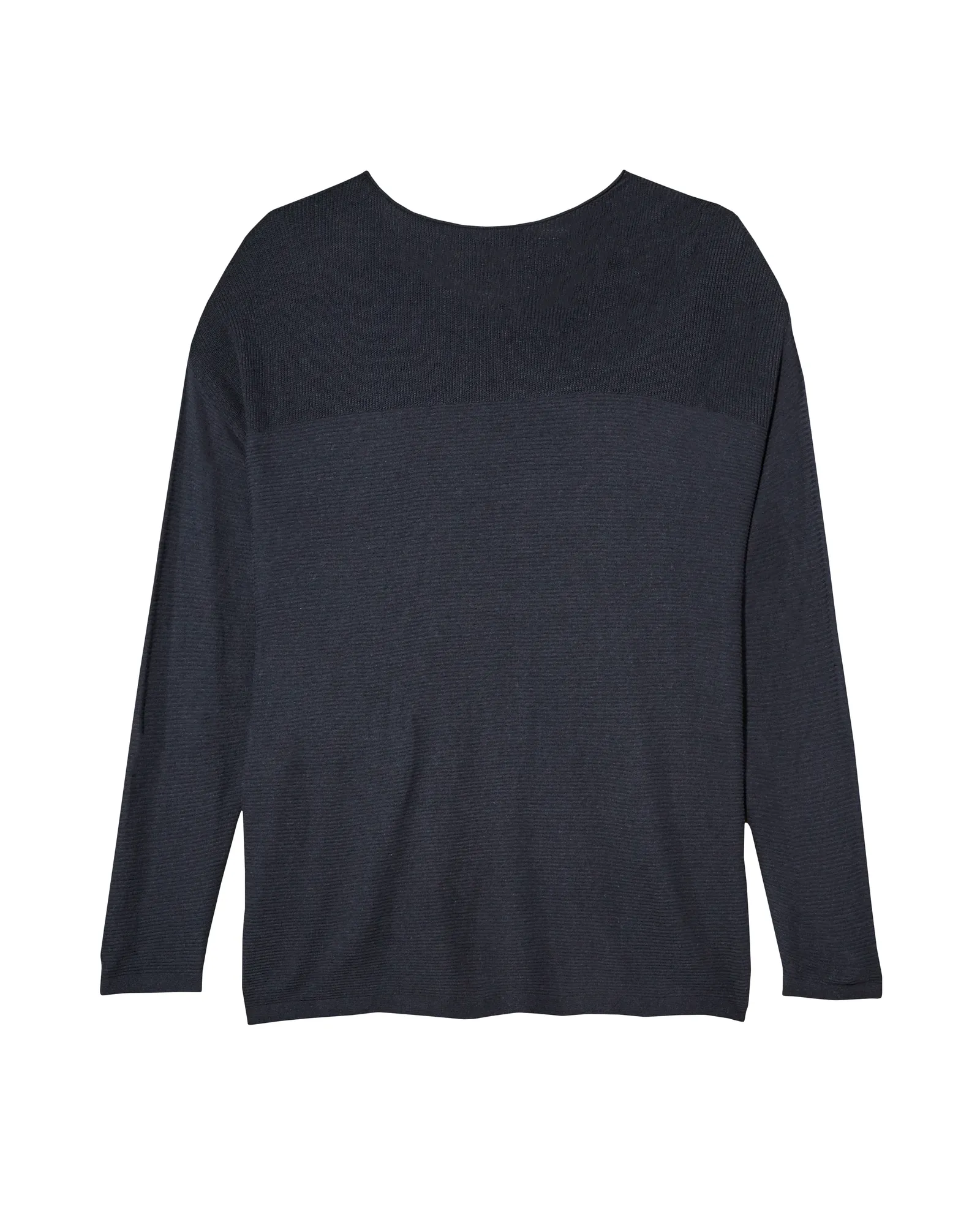 Rosabel Long Sleeve Textured Pullover Sweater | Navy