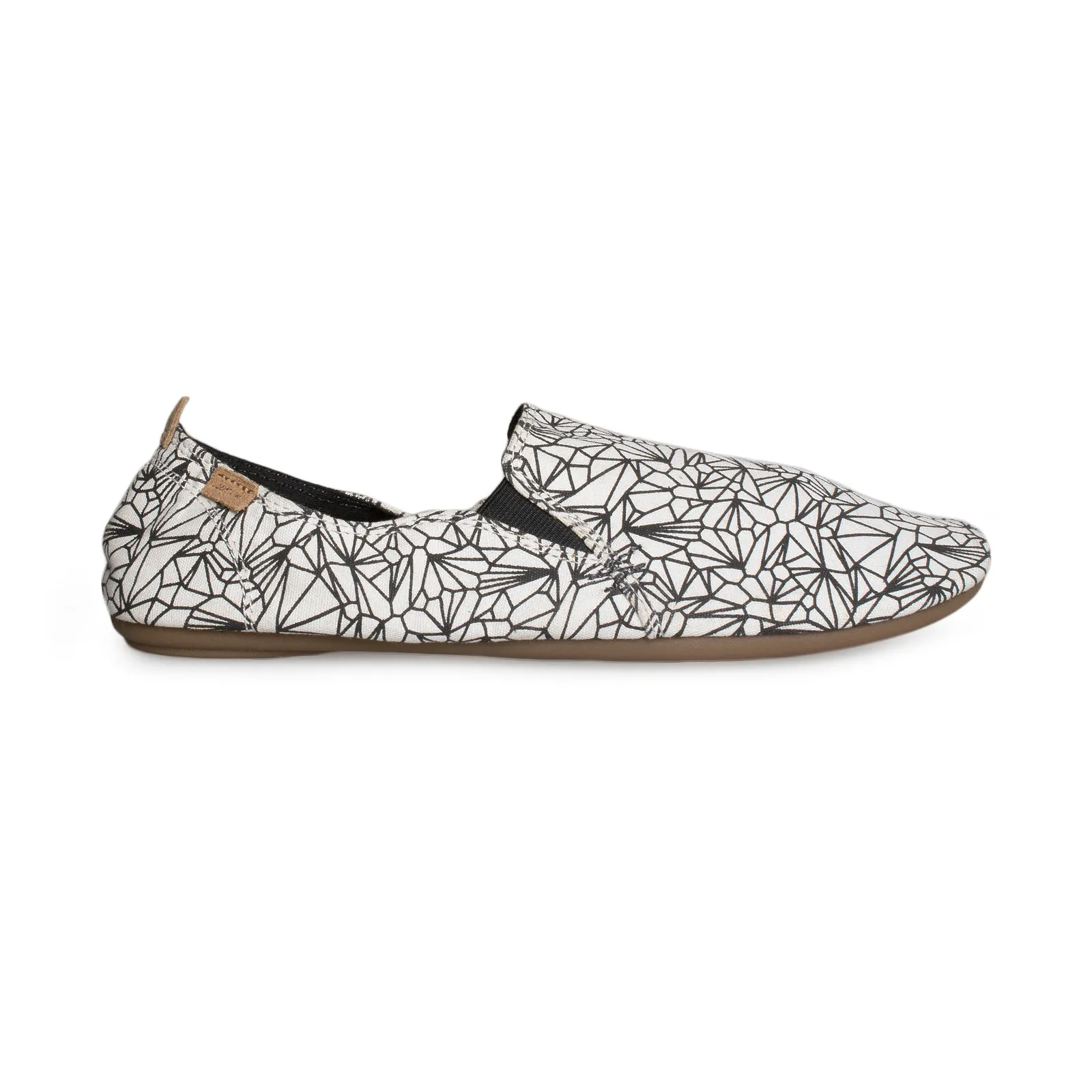 SANUK Isabel Print White / Black Shoes - Women's