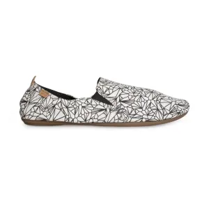 SANUK Isabel Print White / Black Shoes - Women's