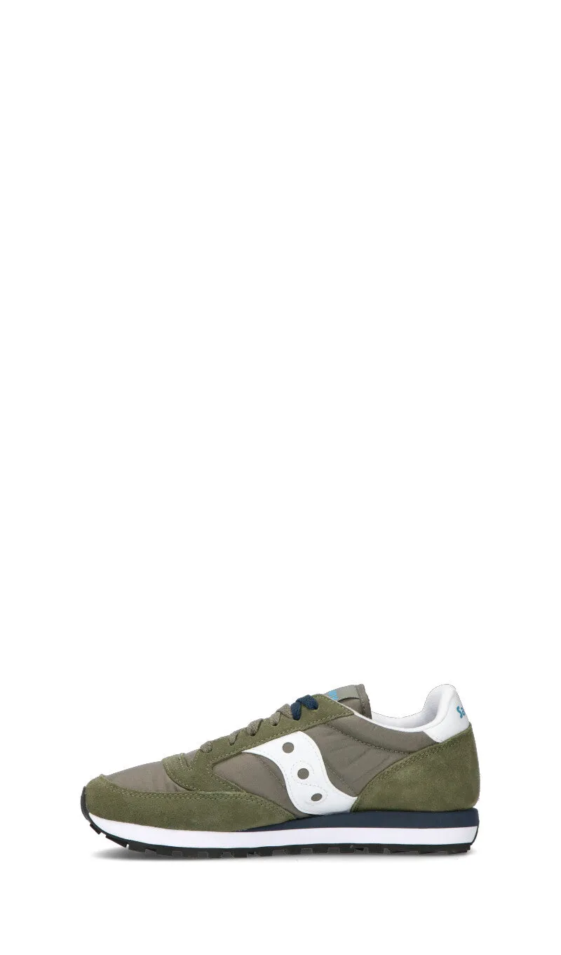SAUCONY Sneaker uomo verde in suede