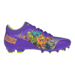 Scooby-Doo 'Unmasked' Purple Youth Football Cleats - Velocity 3.0 by Phenom Elite