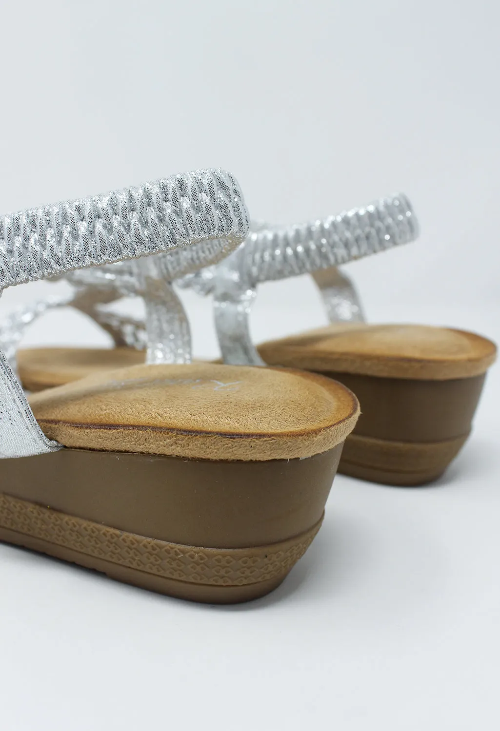 Silver Wedge Sandal-1