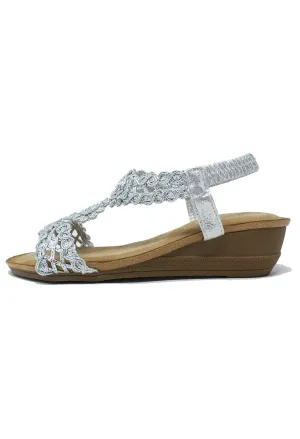 Silver Wedge Sandal-1