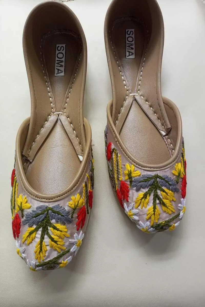 Soma - Love Me More 2.0 Khussa - Gold - Silk