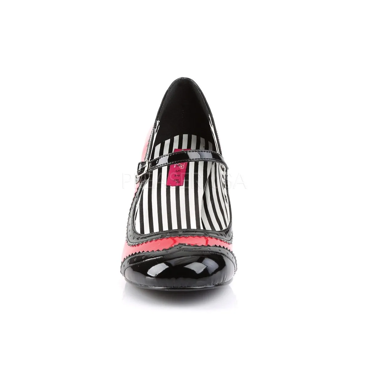 Spectator Mary Jane Pump shoes with 3-inch Kitten Heel JENNA-06
