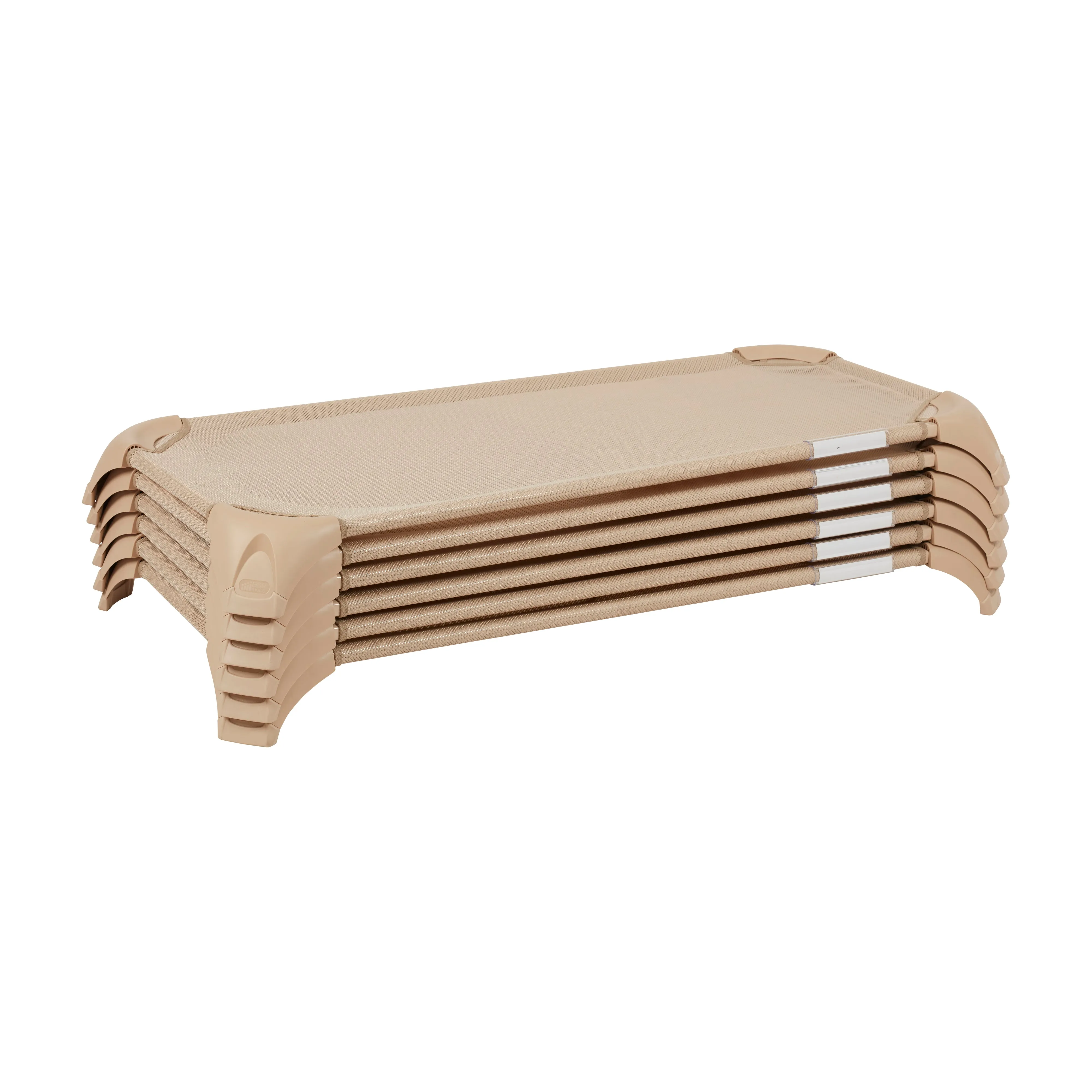 Stackable Cozy Cot with Blanket and Pillow Storage, Ready to Assemble, 6-Pack