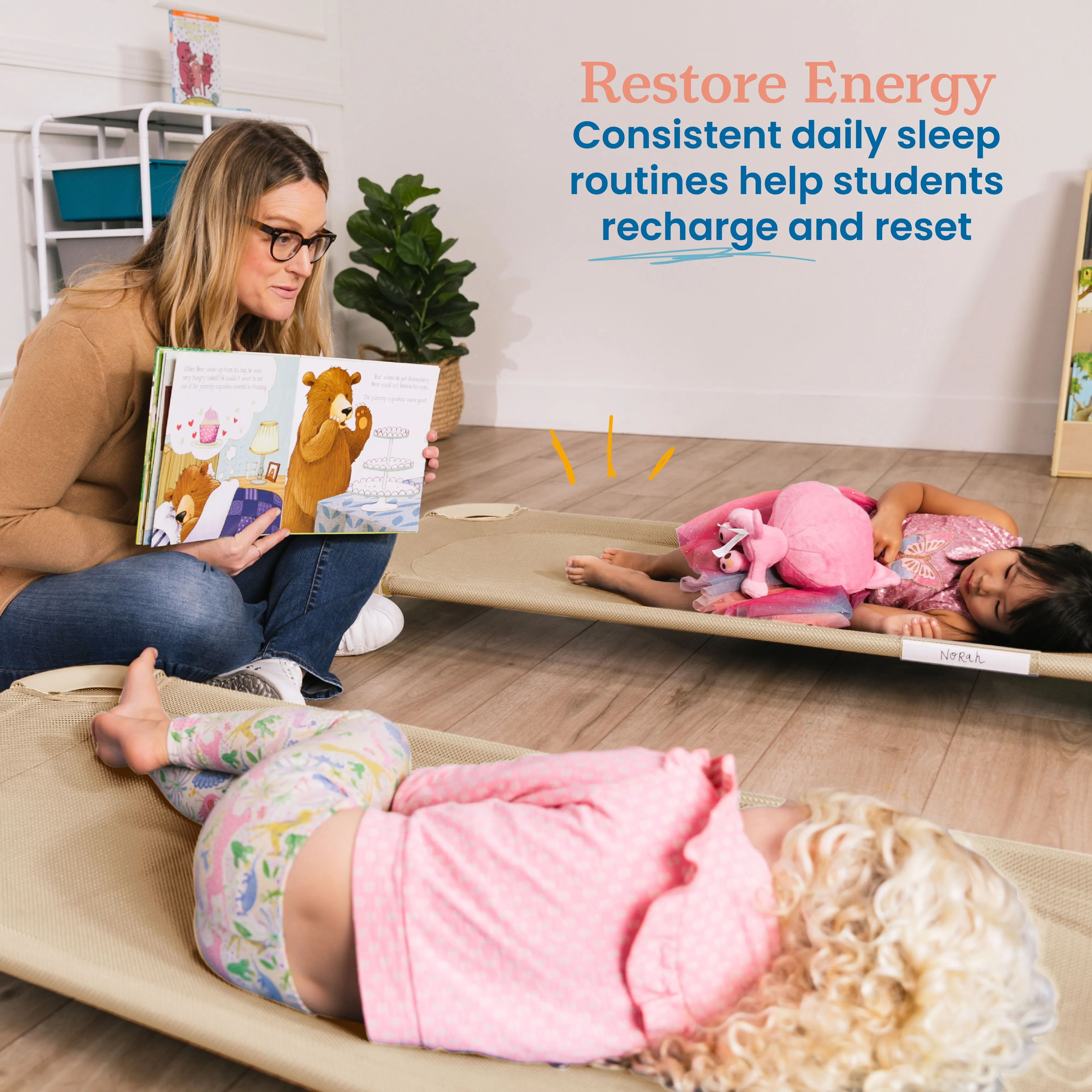 Stackable Cozy Cot with Blanket and Pillow Storage, Ready to Assemble, 6-Pack