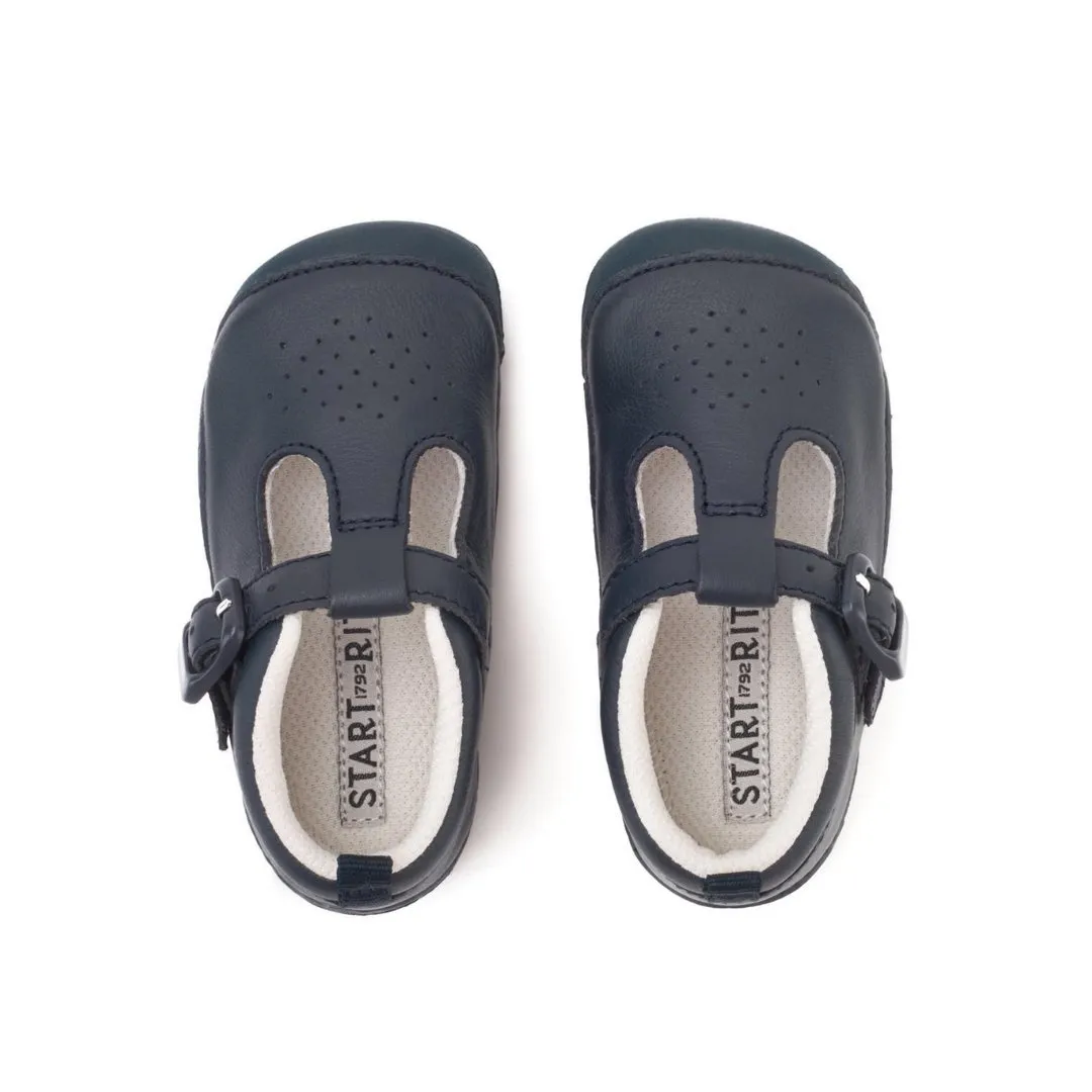 Start-Rite: Baby Jack T-Bar Pre-Walker Shoes - Navy Blue