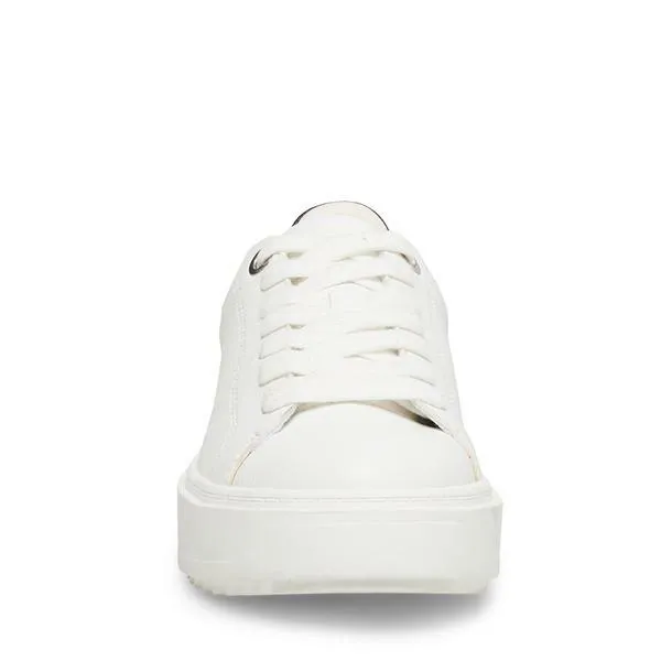 Steve Madden Catcher Sneaker In White & Black