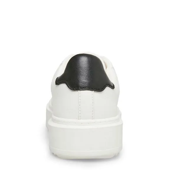 Steve Madden Catcher Sneaker In White & Black