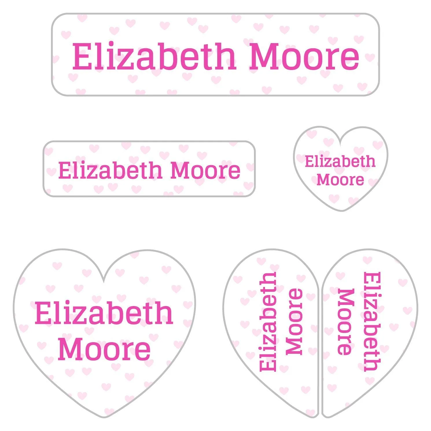 Sweetheart Kindergarten Labels Pack