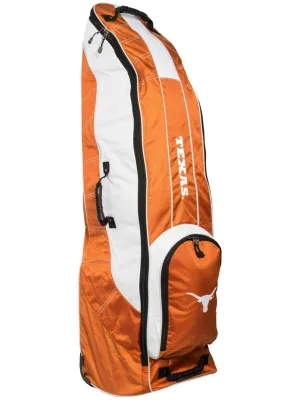 Texas Longhorns Team Golf Orange Golf Clubs Wheeled Luggage Travel Bag