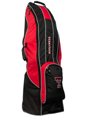 Texas Tech Red Raiders Team Golf Black Golf Clubs Wheeled Luggage Travel Bag