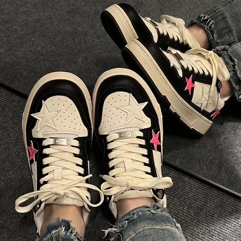 Toleet Aesthetic Pink Star Sneakers