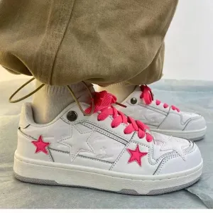 Toleet Aesthetic Pink Star Sneakers