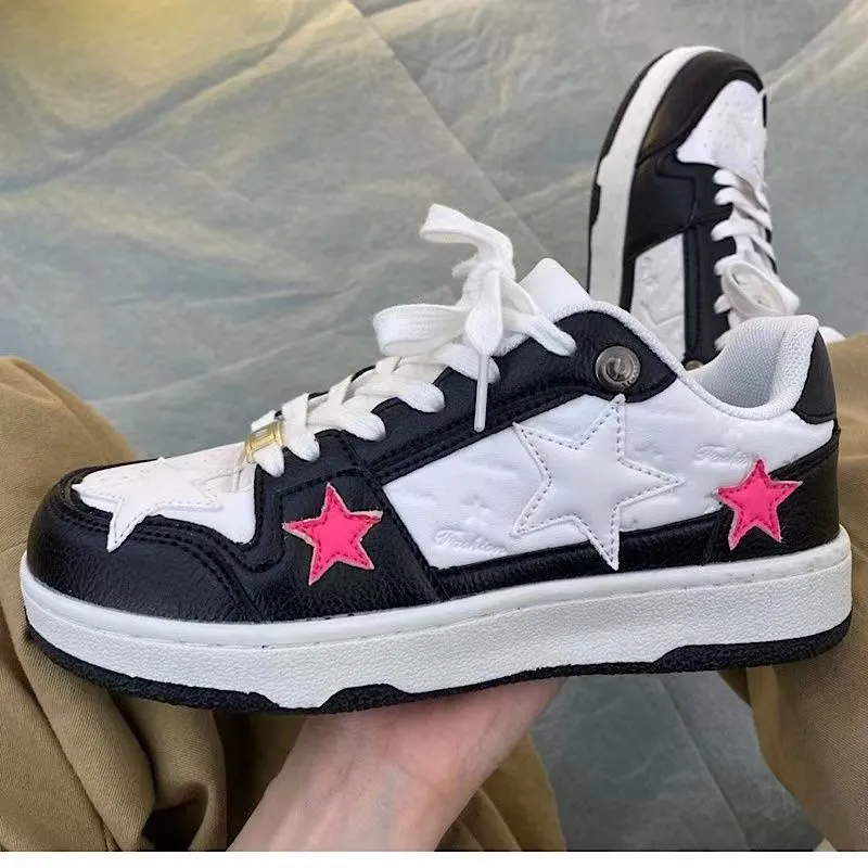 Toleet Aesthetic Pink Star Sneakers