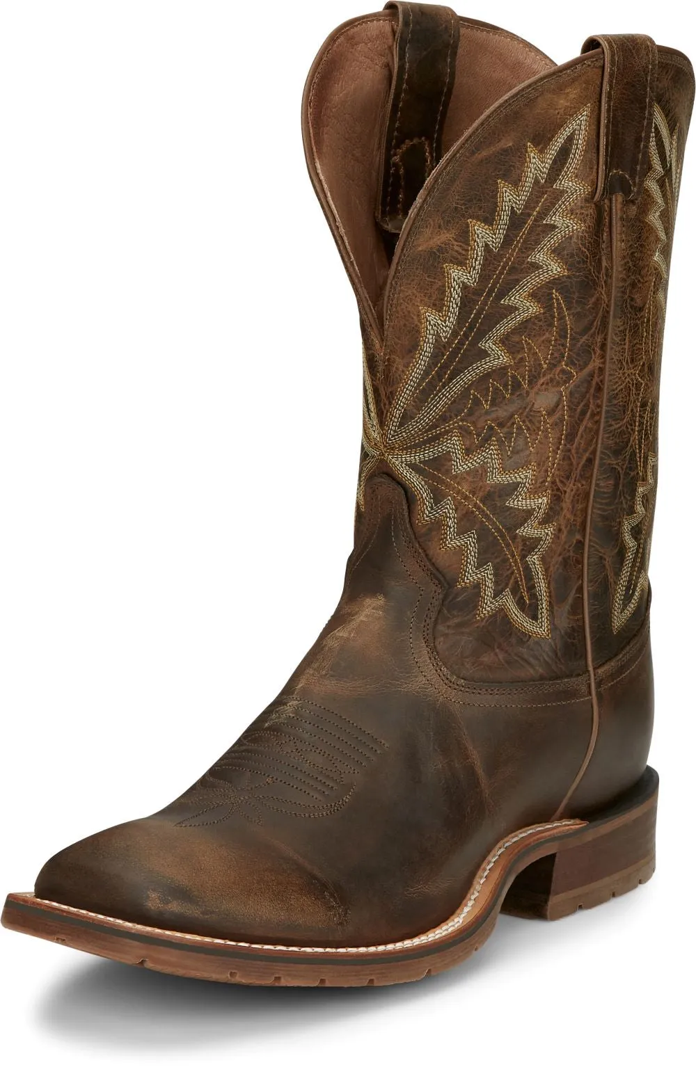 'Tony Lama' Men's 11" Bowie Western Square Toe - Oak