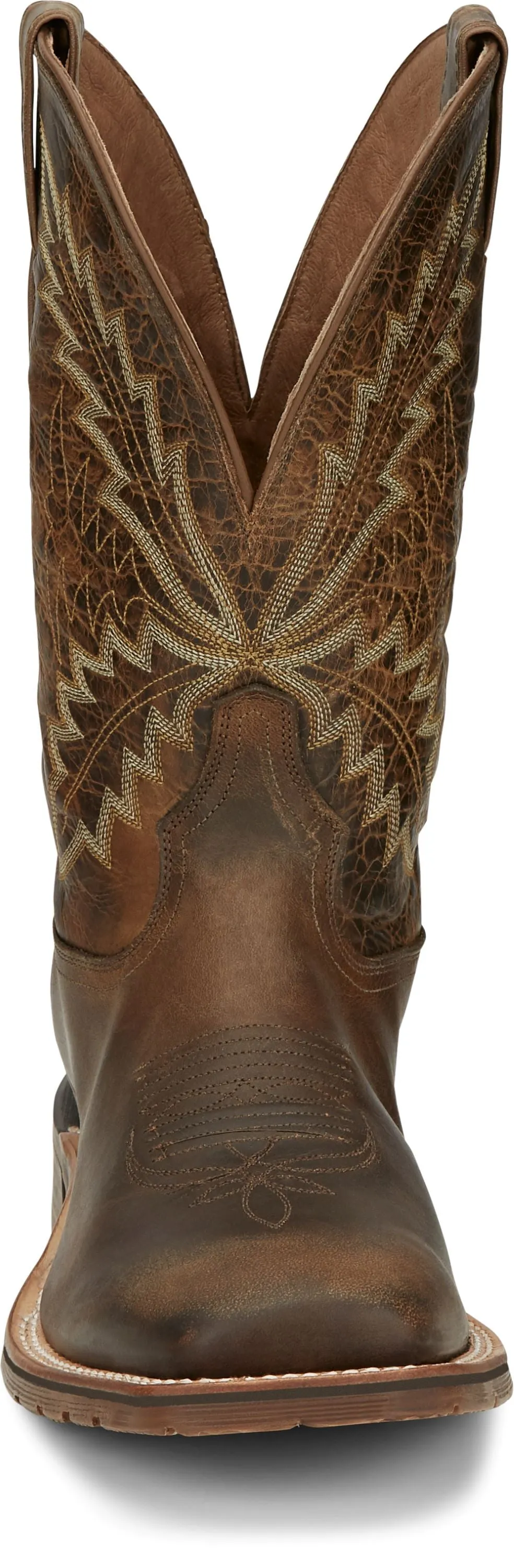 'Tony Lama' Men's 11" Bowie Western Square Toe - Oak