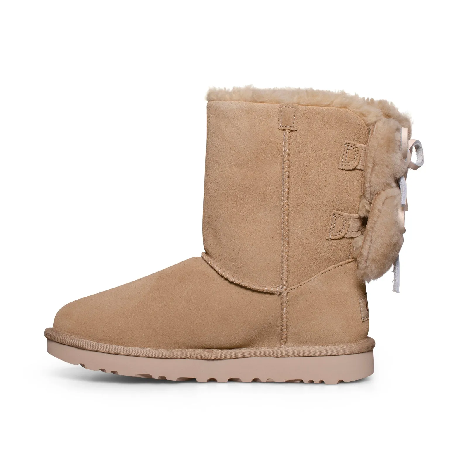 UGG Classic Double Bow Short Mustard Seed Boots - Women's