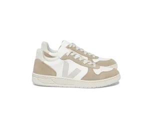 V-10 Leather Sneaker | White/Natural Sahara