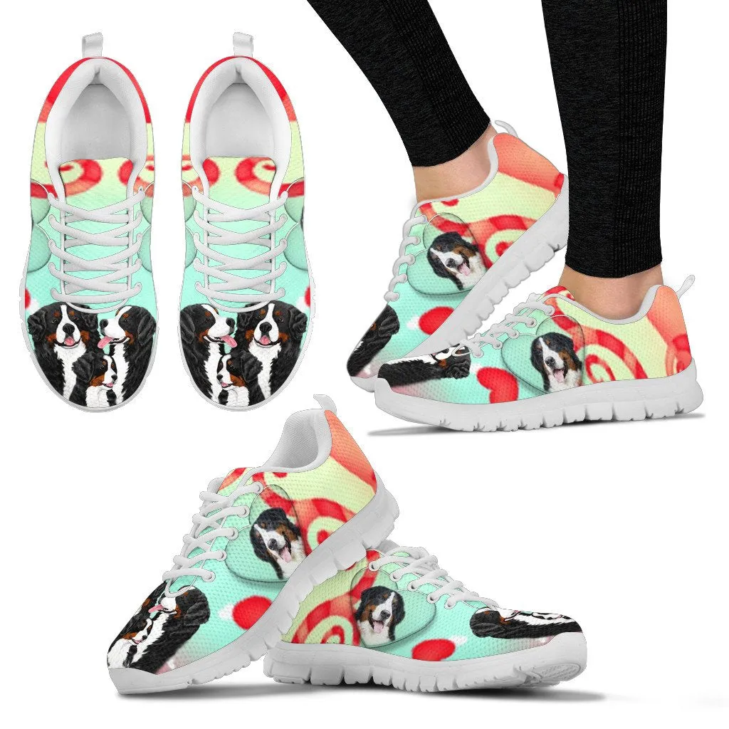 Valentine's Day Special-Bernese Mountain Dog Print Running Shoes For Women-Free Shipping