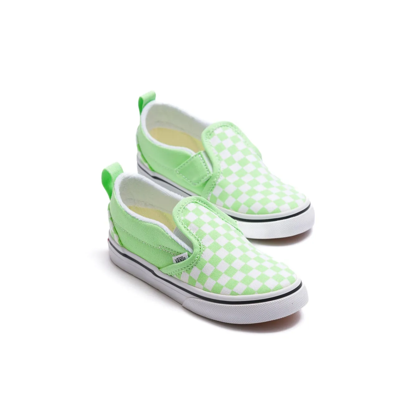 Vans Kids Slip-On V - Color Theory Checkerboard Pistachio