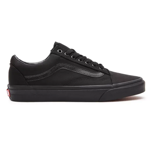 VANS Unisex Old Skool Classic Canvas Shoes - Black