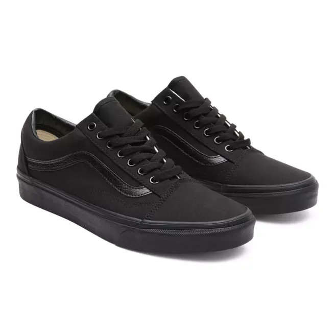 VANS Unisex Old Skool Classic Canvas Shoes - Black