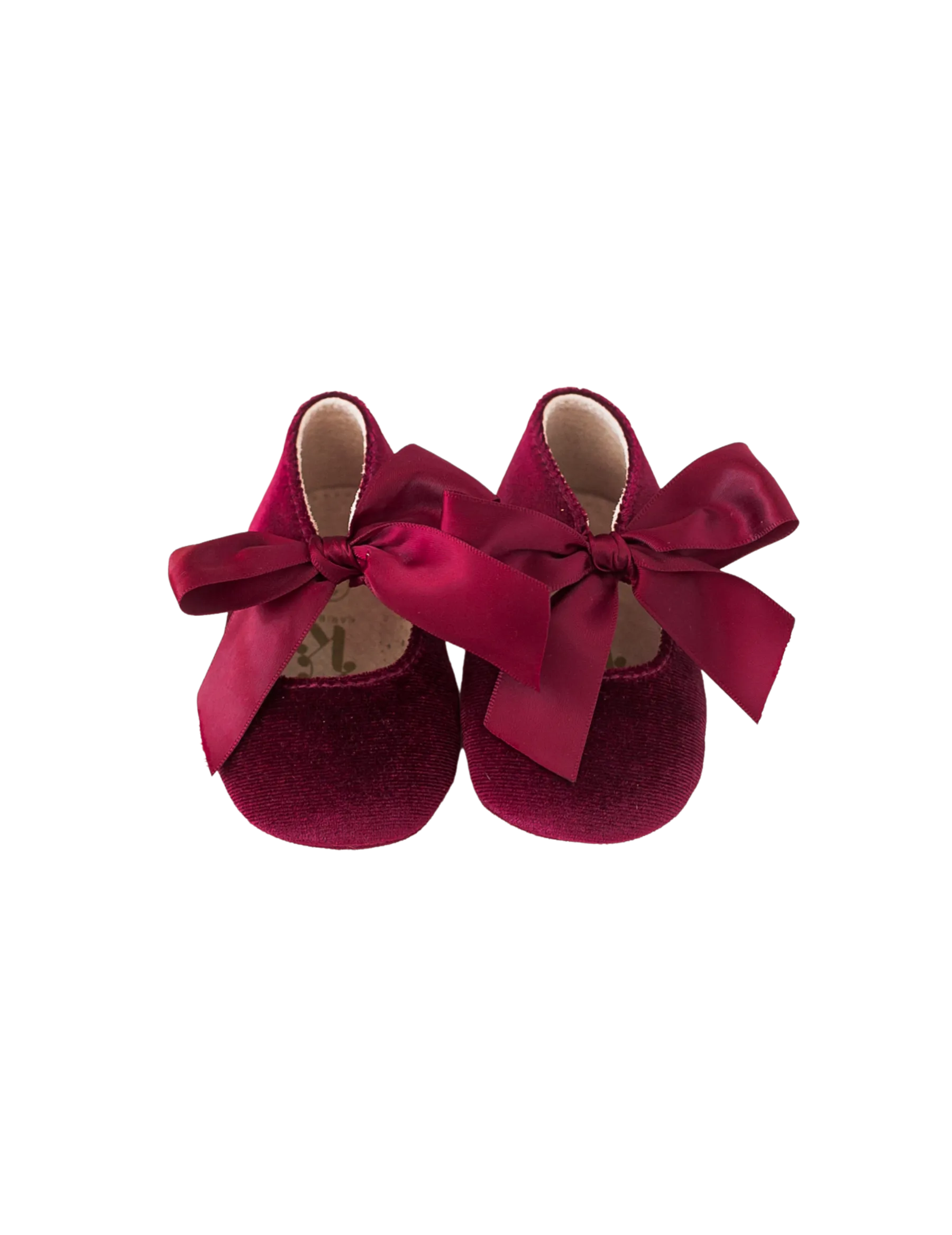 Victoria Velvet Mary Janes - Cherry Red