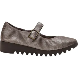 Women's Aetrex Joanne Brushed Silver Leather