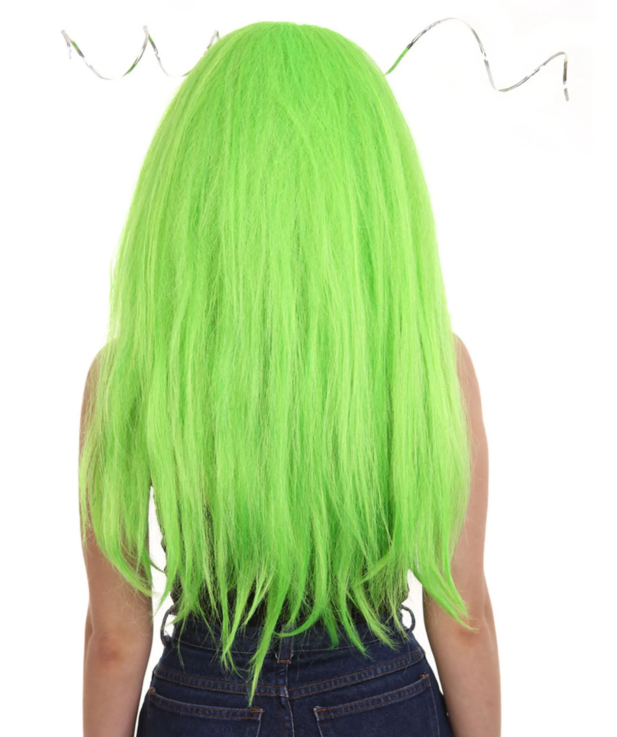Women's Clown Girl Green Wig with Headpiece | Character Cosplay Halloween Wigs | Premium Breathable Capless Cap