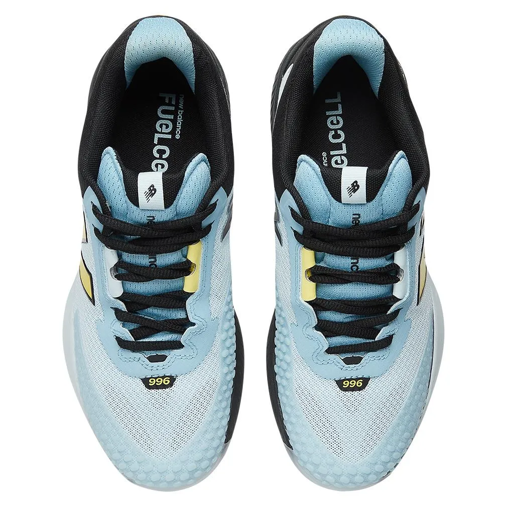 Women`s FuelCell 996v6 D Width Tennis Shoes Quarry Blue and Black