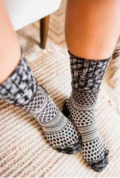 Women's Gallery Texture Crew Sock -Nightfall Multi