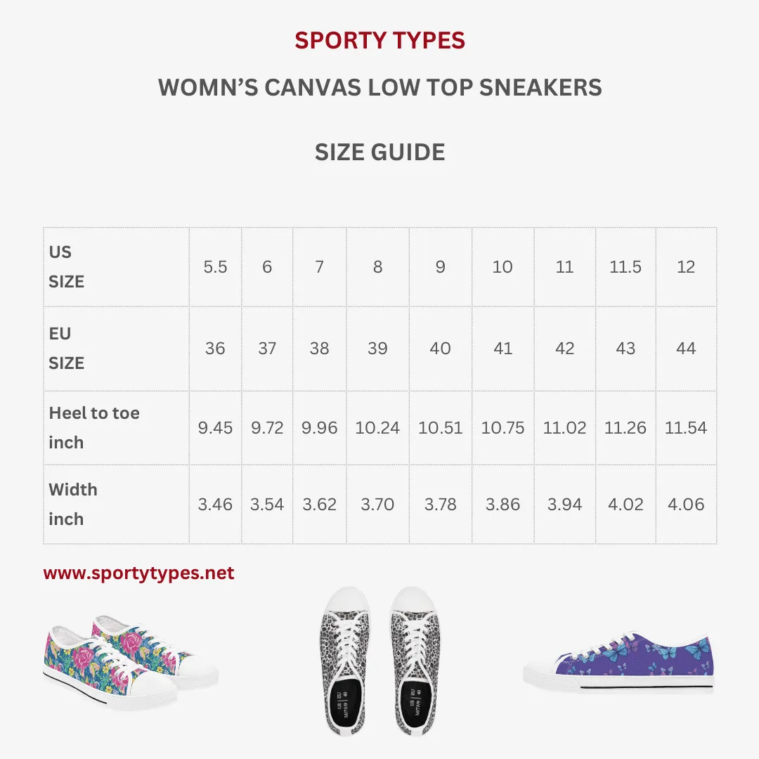Women's Rabbit Print Low Top Canvas Sneakers